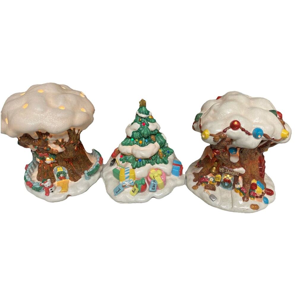 VTG Disney Winnie the Pooh Christmas in the 100 Acre Wood Rare Set Of Lights